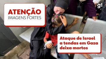 Vídeo mostra correria em hospital em Gaza após ataque israelense a campo de refugiados que deixou mortos Mundo G1