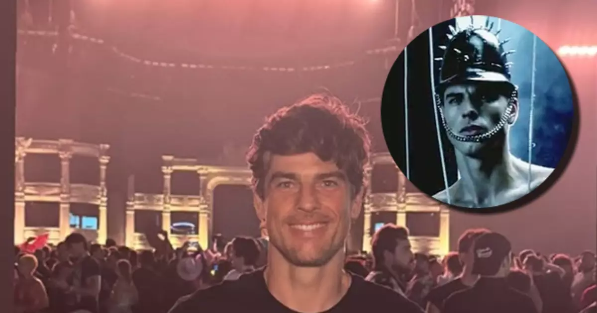 Modelo brasileiro do clipe Alejandro viu show de Lady Gaga da área VIP de Copacabana