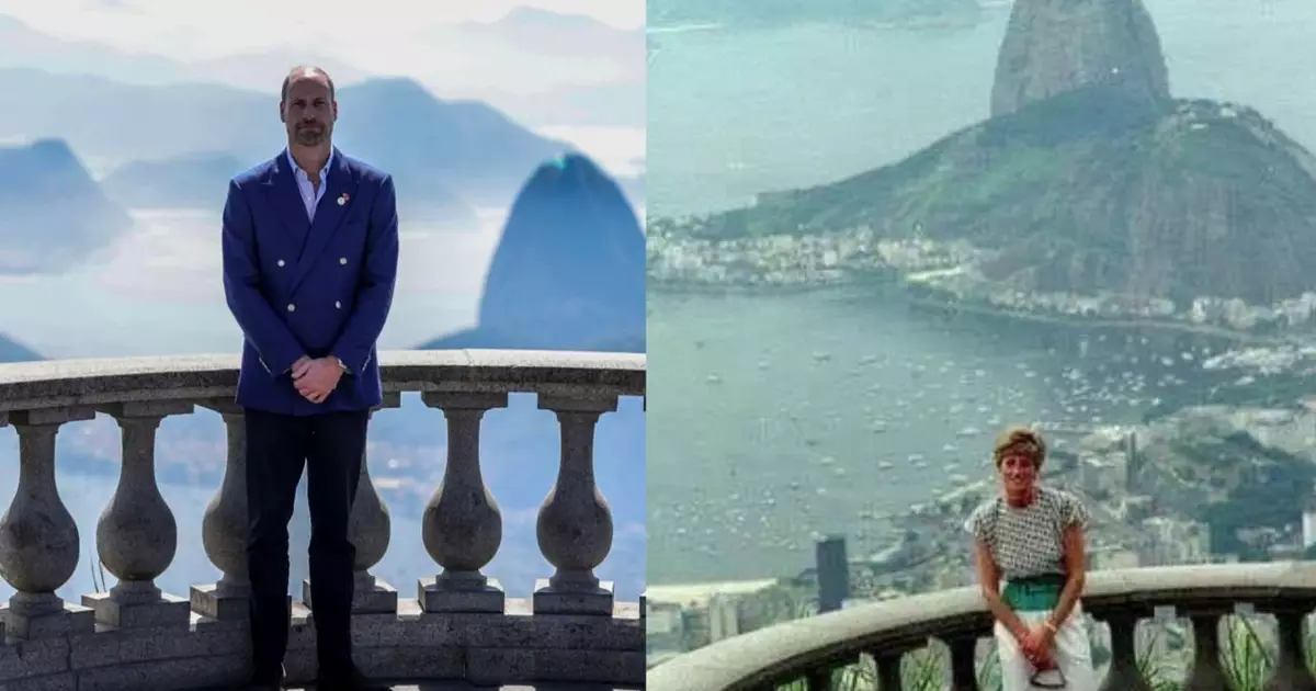 Príncipe William recria icônica foto de Diana no Cristo Redentor veja