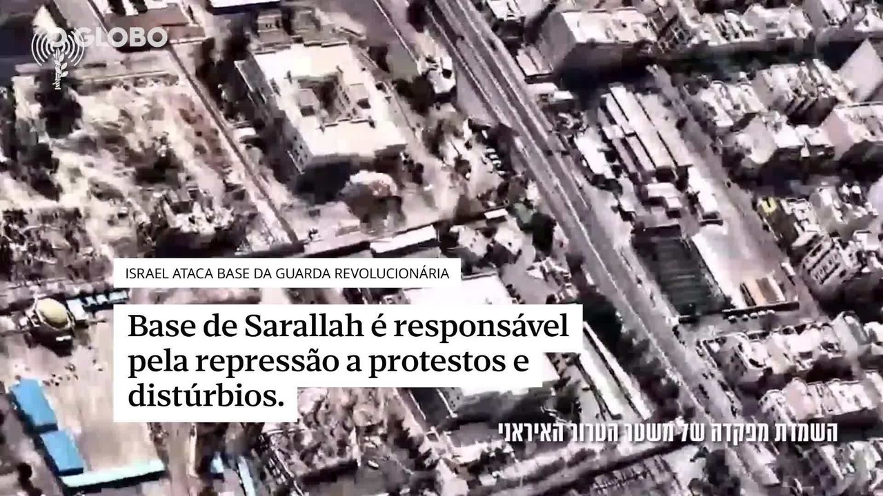 Força Aérea de Israel posta vídeo de ataque contra quartel-general das Forças Armadas do Irã em Teerã veja