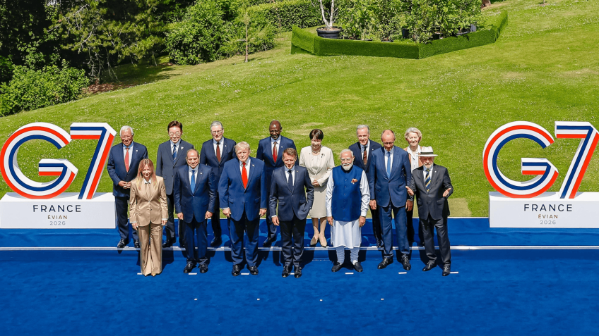 Trump passa por Lula no G7 sem cumprimentar o brasileiro