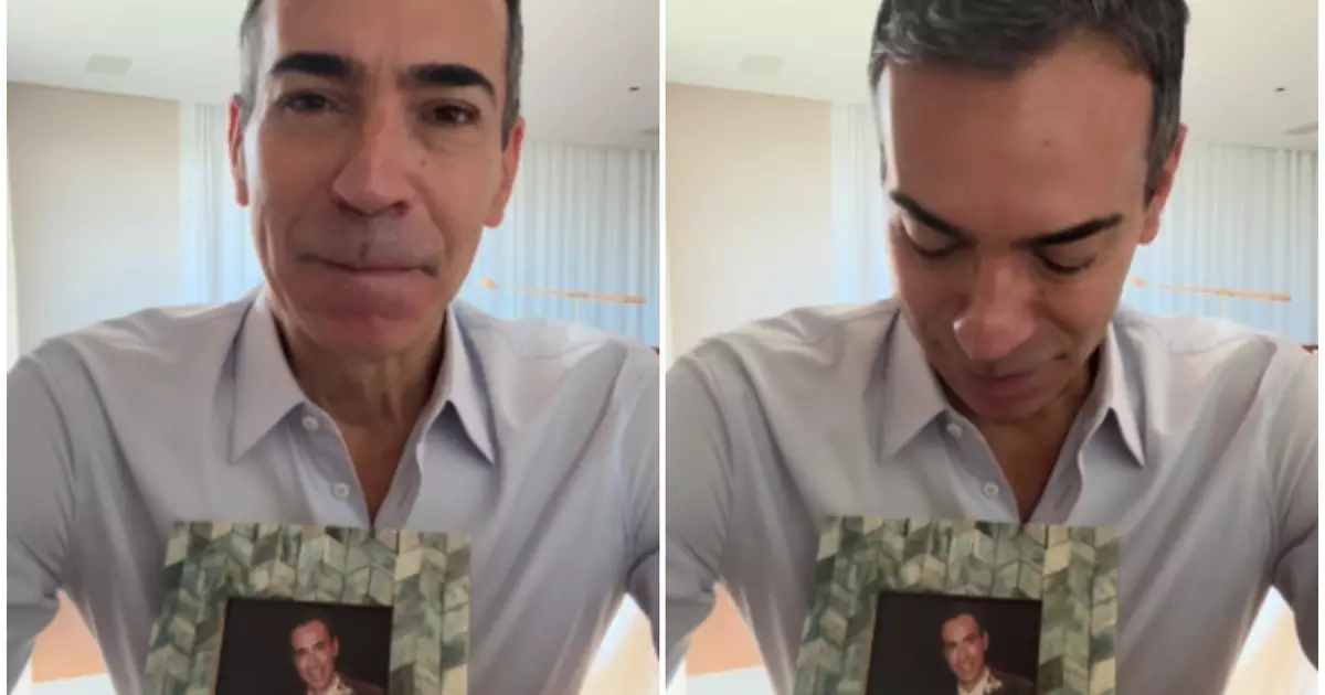 César Tralli relembra irmã que morreu aos 40 anos e deixa conselho aos seguidores