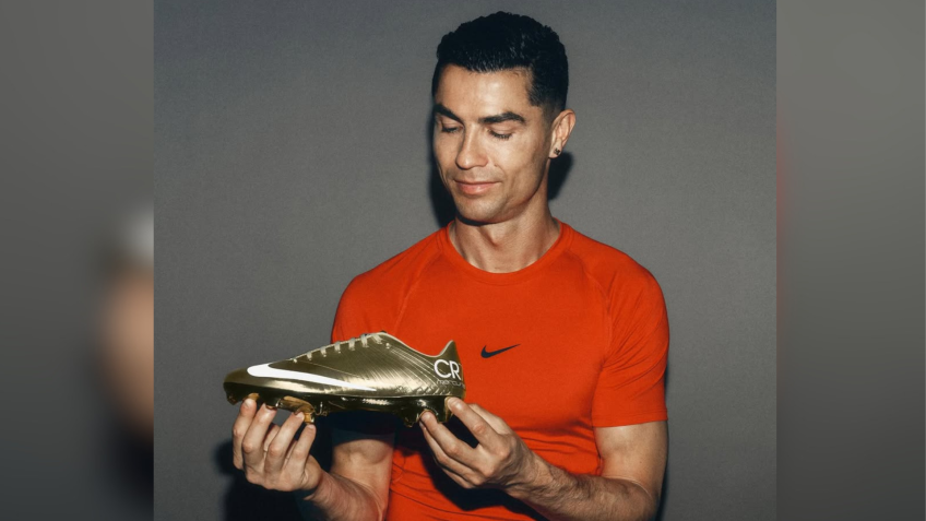 Nike lança chuteira dourada de Cristiano Ronaldo após recorde na Copa