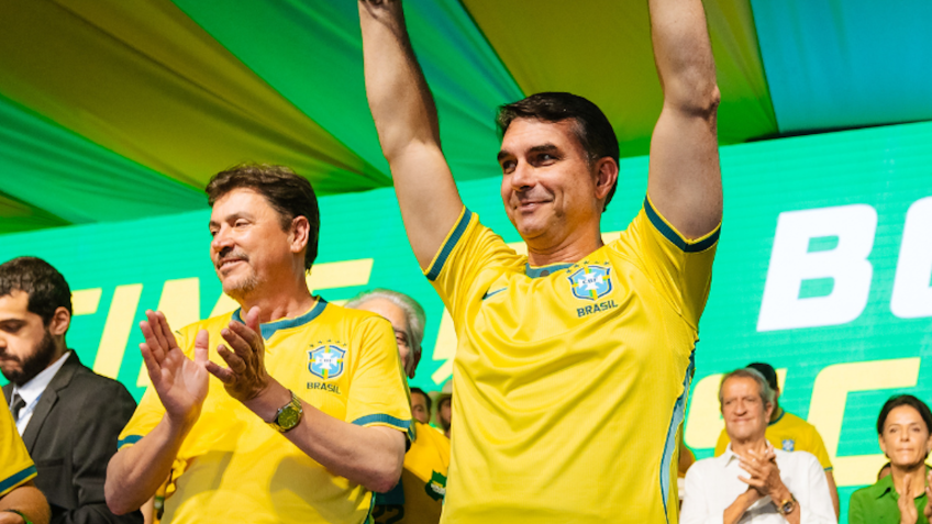 Flávio volta a falar em união depois de atrito público com Michelle