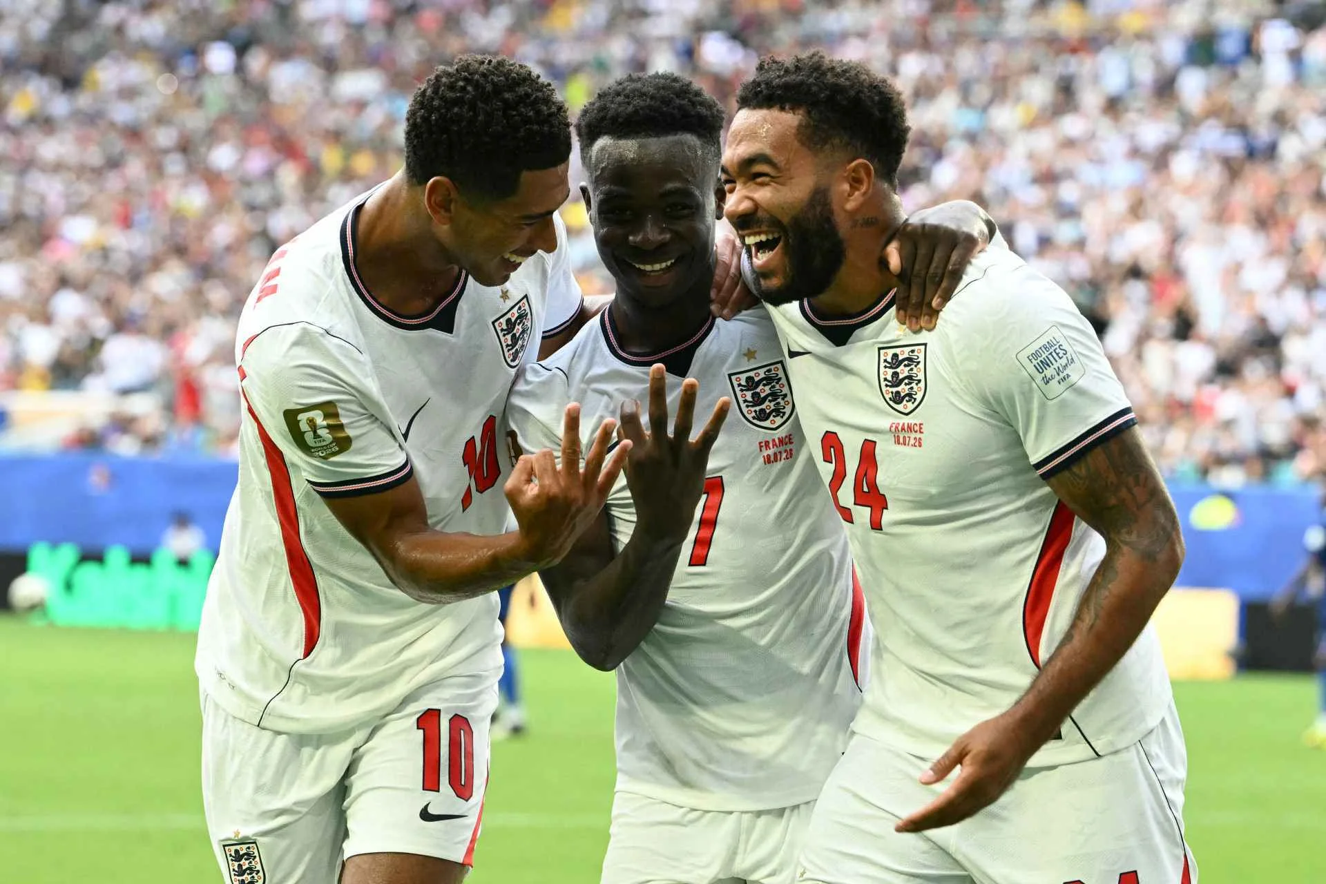 Inglaterra conquista terceiro lugar em jogo com recorde de gols contra a França abc+