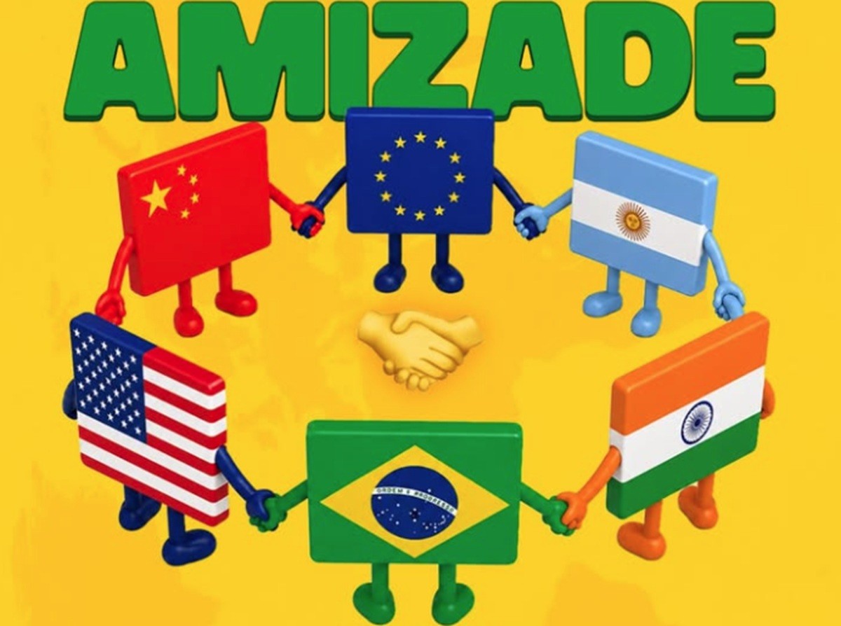 Governo faz post com Brasil de mãos dadas com os EUA em meio a tarifas G1
