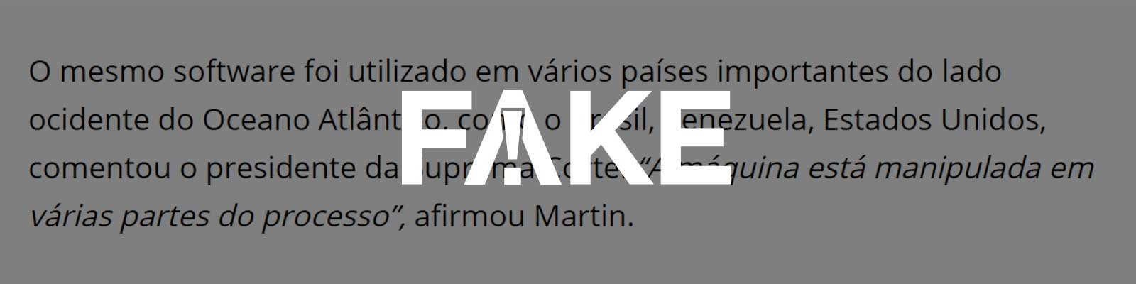 É FAKE que a empresa Smartmatic forneça urnas eletrônicas ou softwares para o Brasil G1