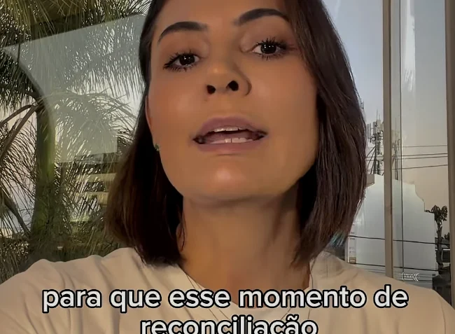 Michelle aceita pedido de desculpa de Flávio