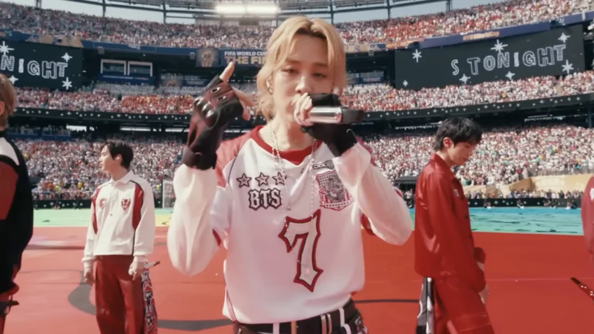 Camisa de Jimin do BTS supera a de Messi em leilão da Copa