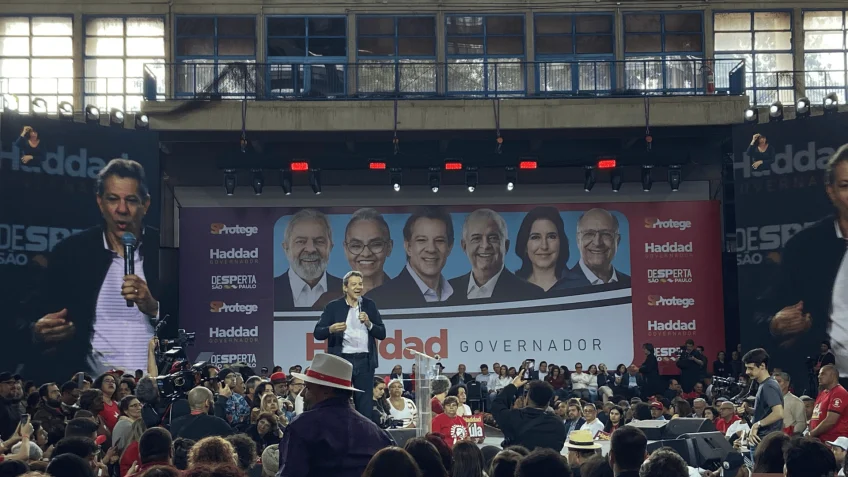 Haddad é lançado ao governo de SP com críticas a Tarcísio