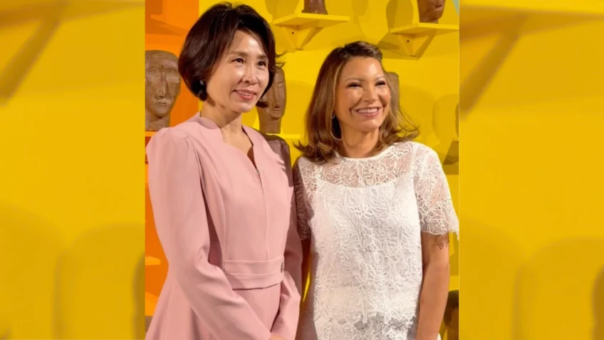 Janja apresenta cultura brasileira à primeira-dama sul-coreana