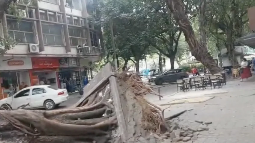 Vendaval com ventos de 92 km/h atinge o Rio de Janeiro