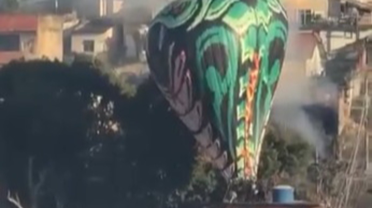 Balão cai em área residencial na Zona Norte do Rio G1