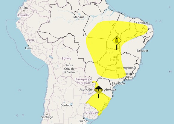 Semana começa com alerta de tempestade no Sul veja a previsão completa