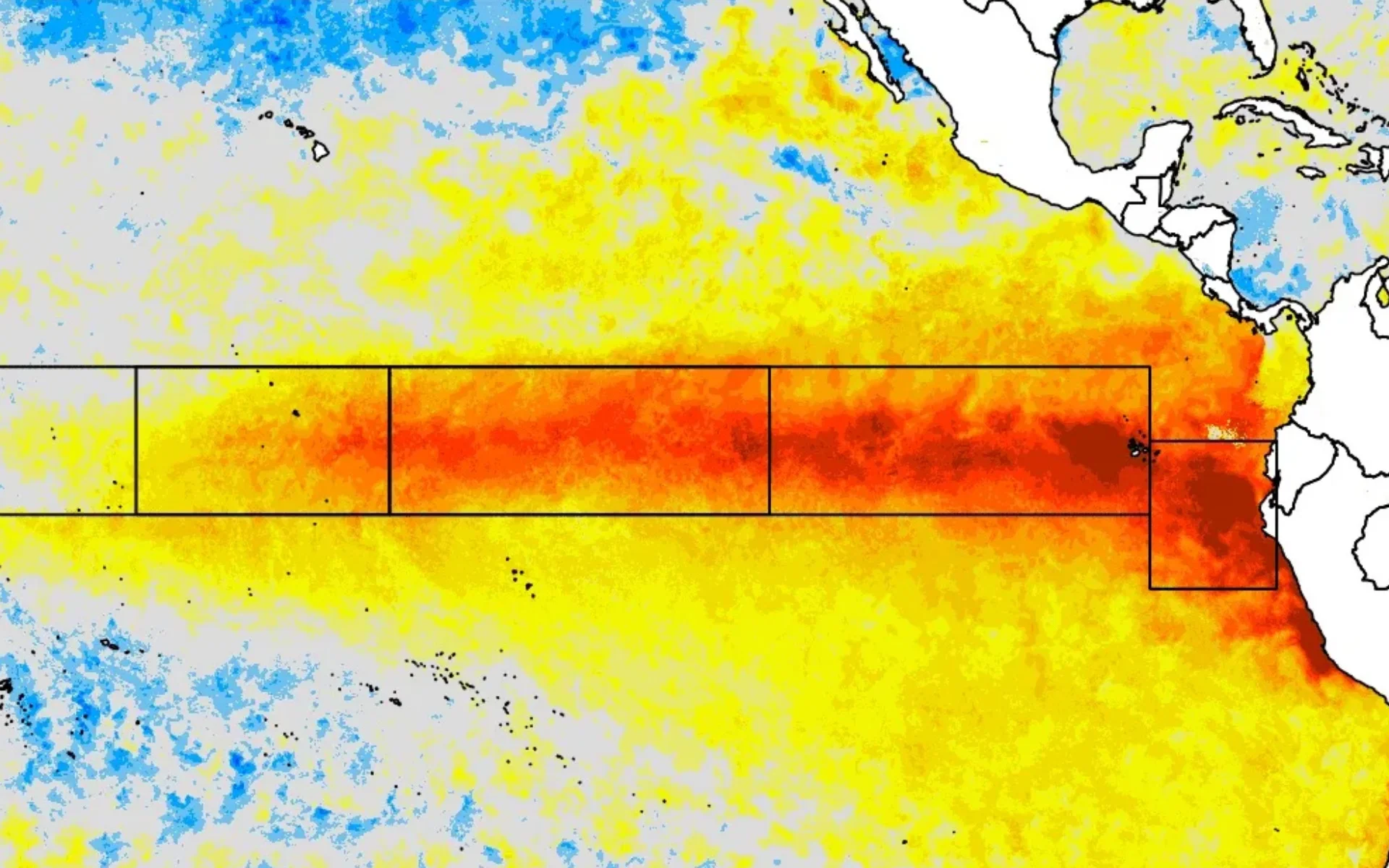 El Niño alcança forte intensidade e registra evolução precoce em comparação a grandes eventos históricos abc+