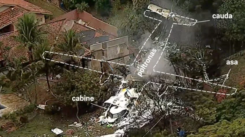 PF diz que queda de avião da Voepass foi por falhas operacionais