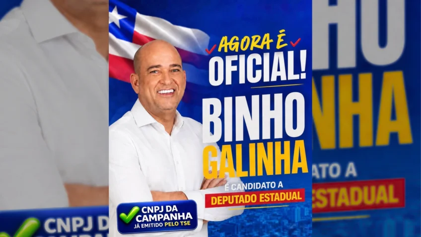 Preso e condenado a 36 anos, deputado Binho Galinha tenta se reeleger