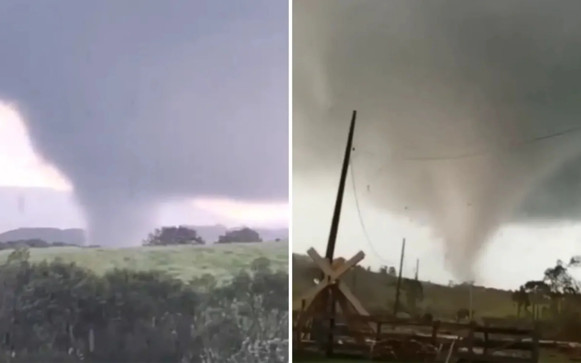 VÍDEO: Após dois tornados no RS, Paraná também registra fenômeno com danos e desalojados abc+