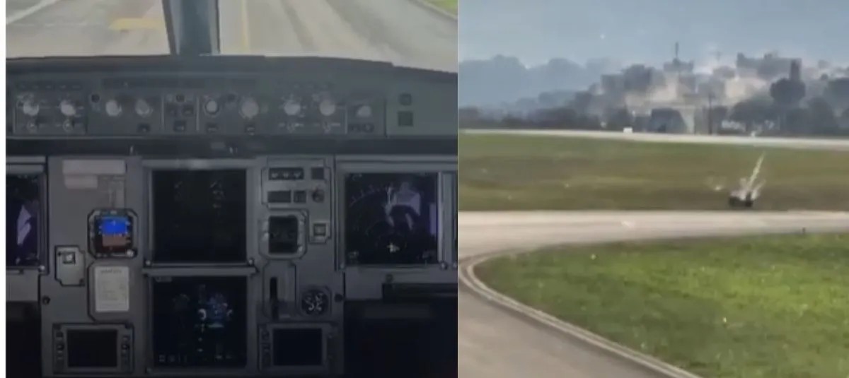 Piloto grava momento em que avião é sacudido por terremoto de 7,4 na Colômbia veja vídeo