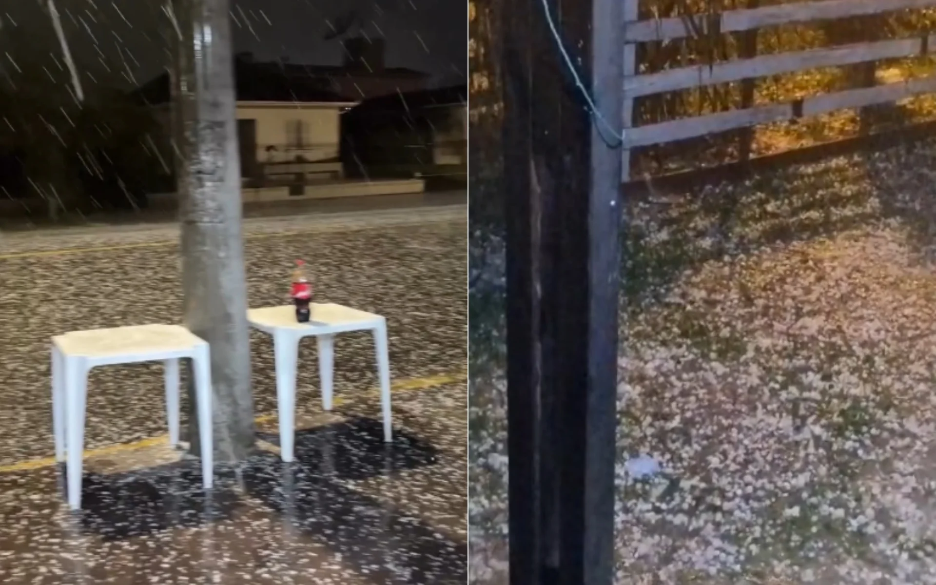 Granizo destrói telhados no litoral norte veja como foi o fenômeno na região na madrugada deste domingo 16 abc+