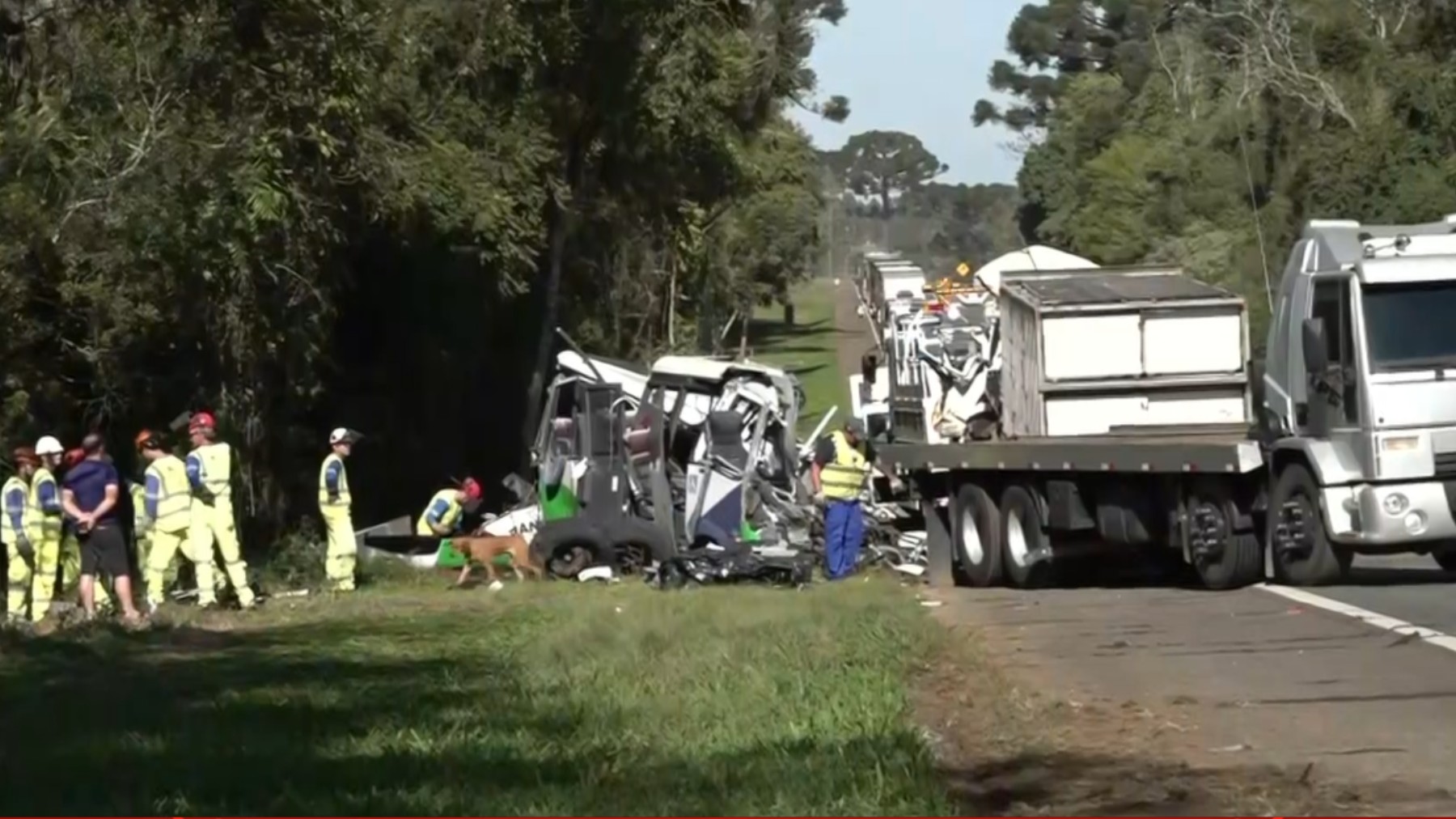 Acidente com 23 mortos e 5 feridos no PR: PRF diz que carreta invadiu pista contrária e bateu de frente com micro-ônibus G1