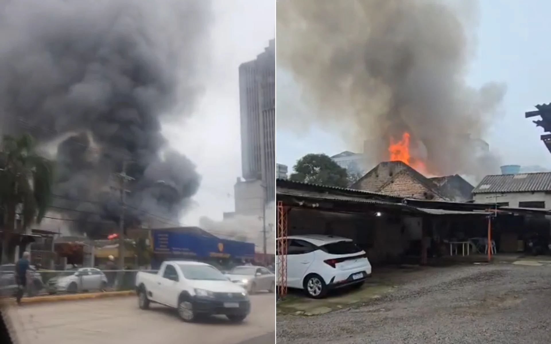 Incêndio atinge prédio no Centro de Novo Hamburgo abc+