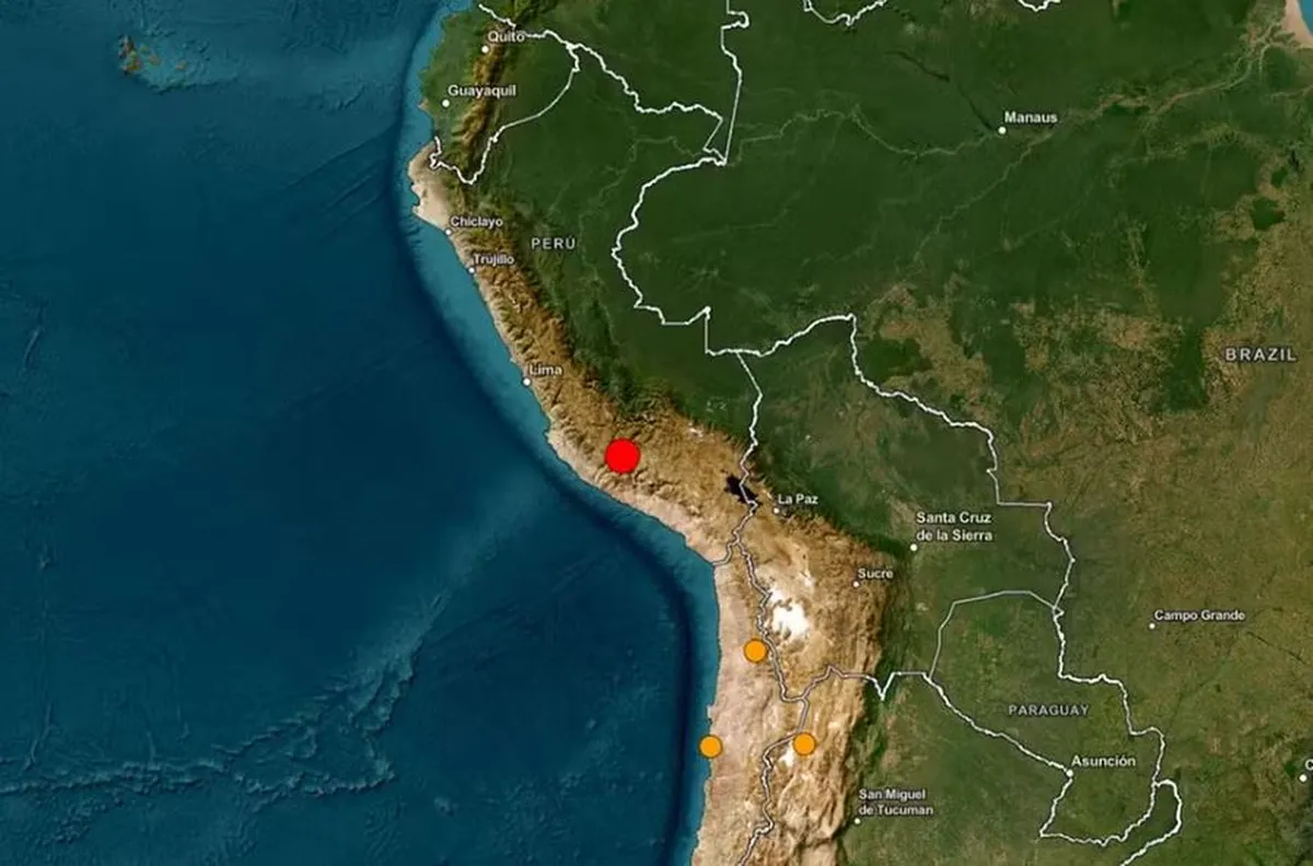 Terremoto de magnitude 6,7 atinge o sul do Peru veja vídeo