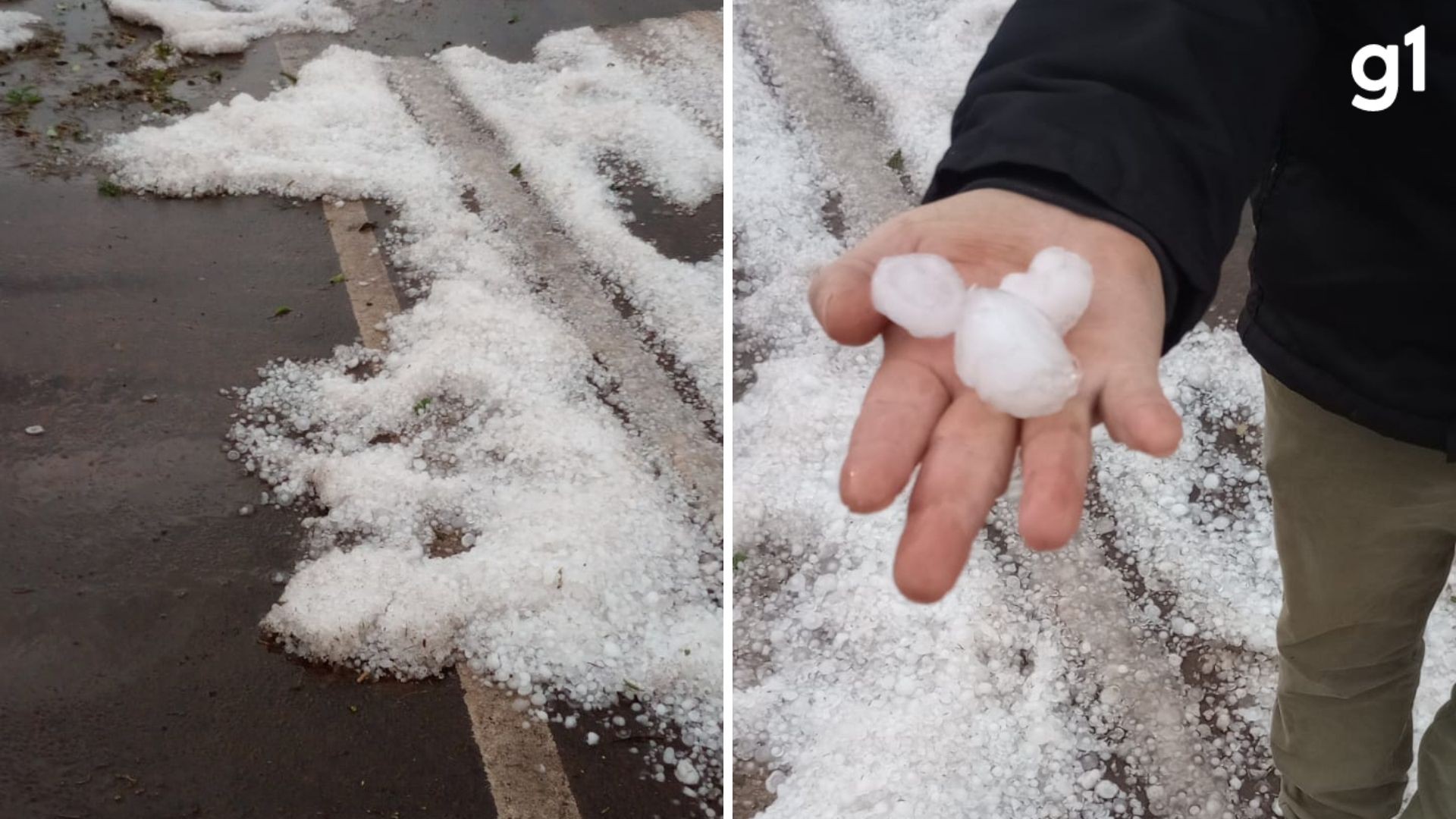 Granizo destelha 1,5 mil casas no RS cidade tem 60% da área atingida G1
