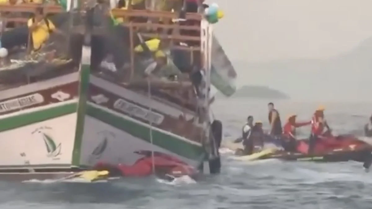 Evento de Flávio tem acidente entre barco e jet ski dos Bombeiros