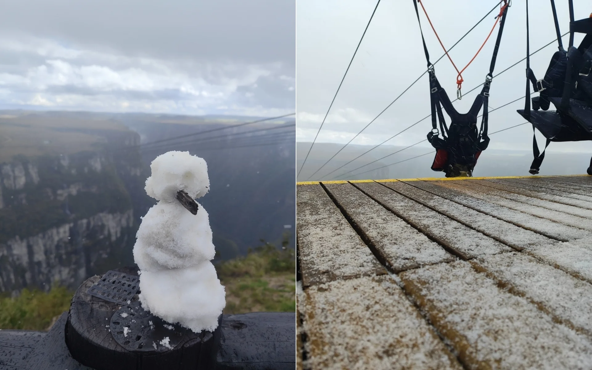 Neve chega ao Rio Grande do Sul e encanta moradores da região veja vídeo abc+