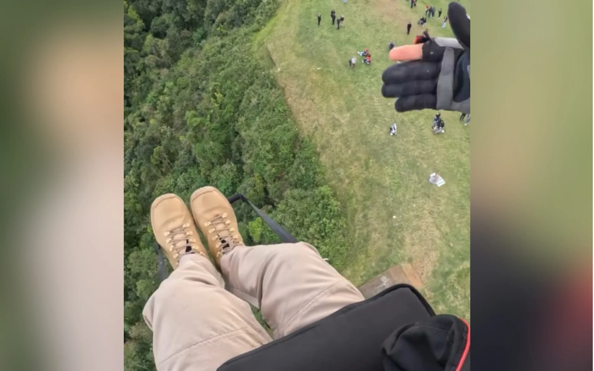 VÍDEO: Horas antes de morrer em acidente no Morro Ferrabraz, dentista publicou vídeo voando em perfil dedicado ao paraglider abc+