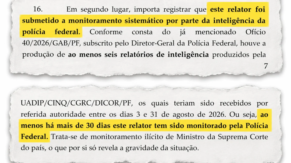 PF monitorou André Mendonça de forma ilegal durante quase 1 mês