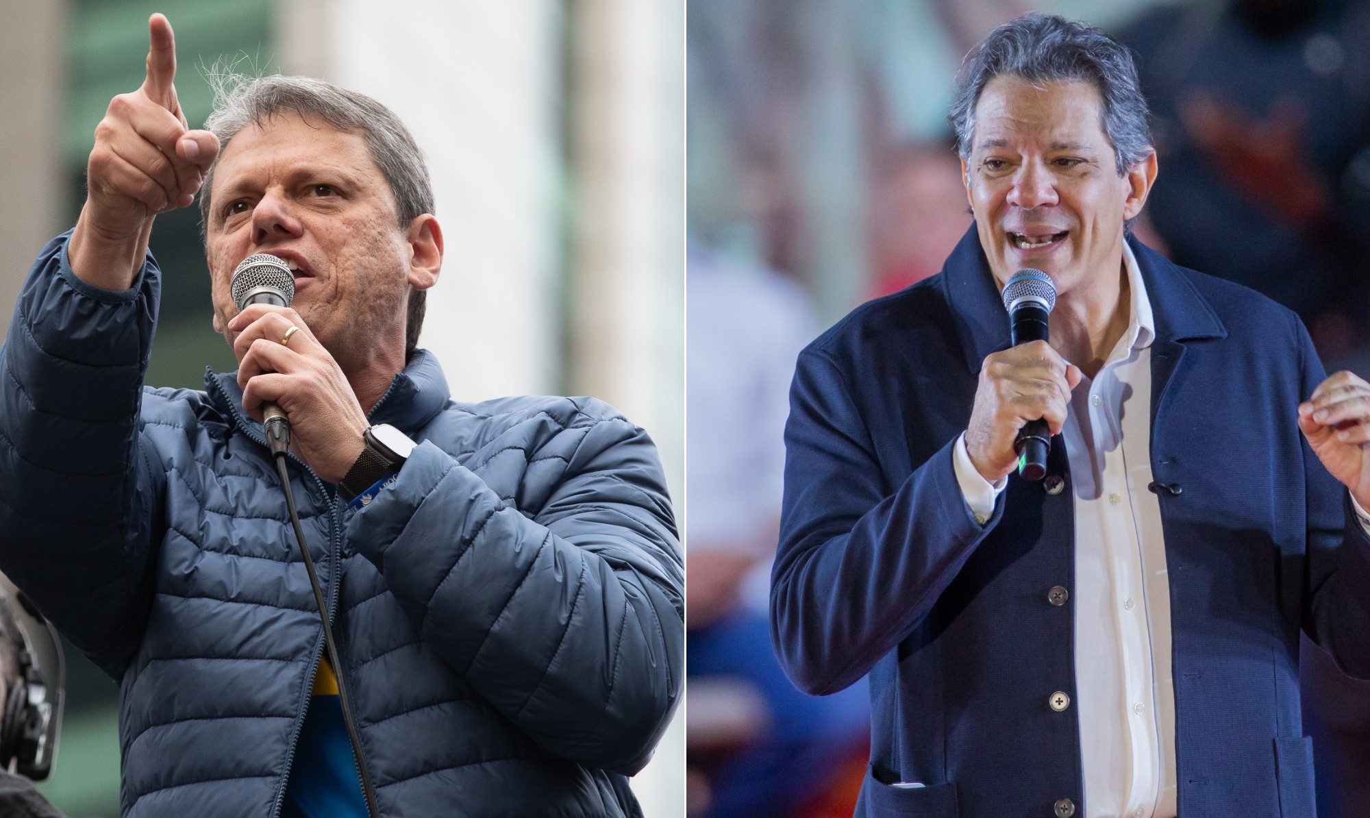 Avanço de Tarcísio entre os eleitores independentes aumentou a margem sobre Haddad em pesquisa para o governo de SP