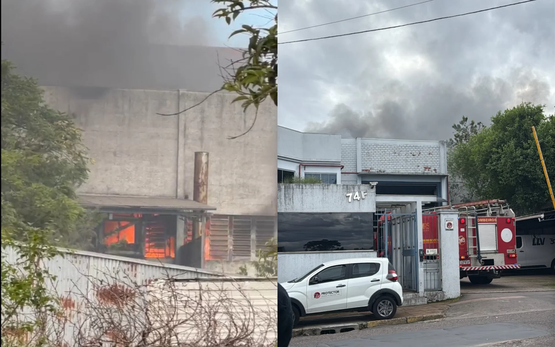 Incêndio atinge fábrica de componentes para calçados em Novo Hamburgo abc+