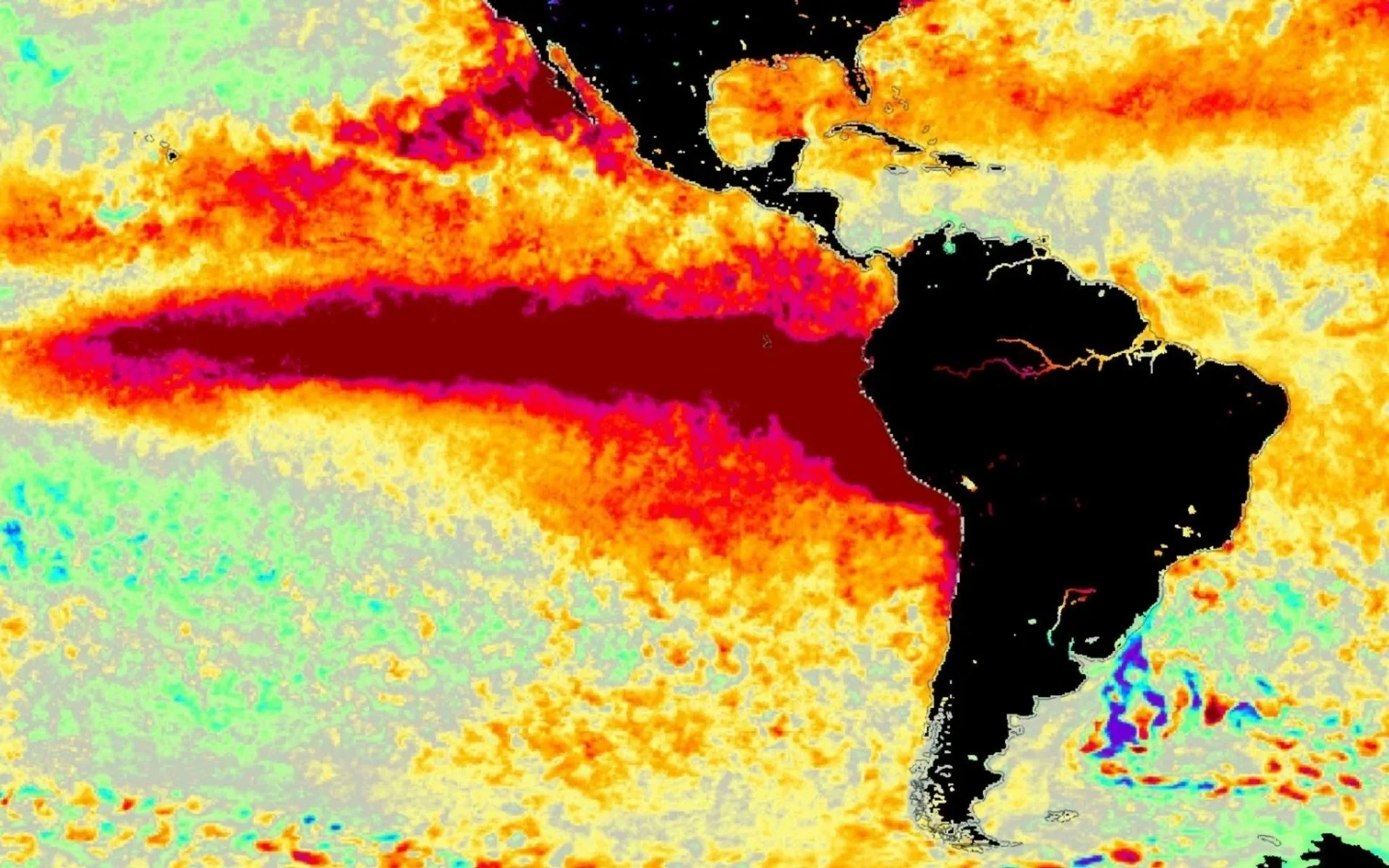 Super El Niño: Pacífico atinge patamar intenso em todos os critérios da NOAA abc+