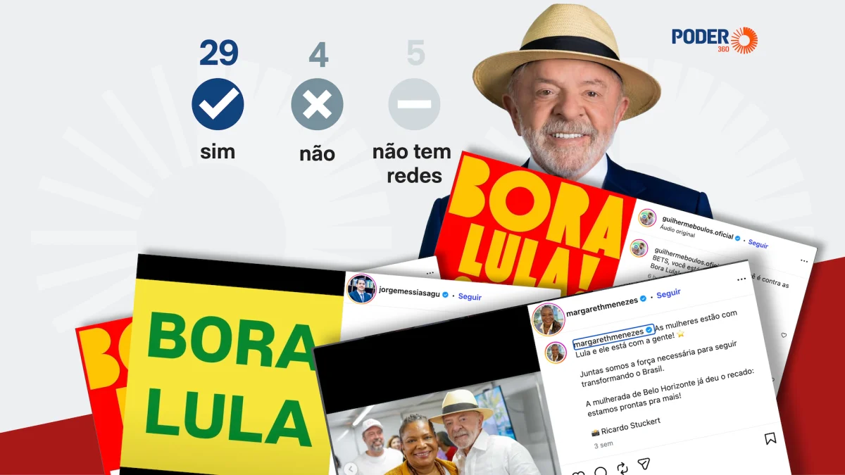 29 de 38 ministros fazem campanha por Lula nas redes sociais