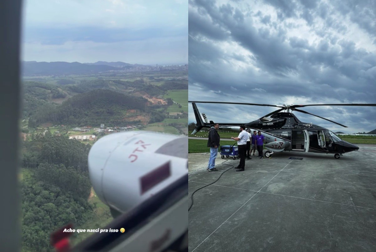 Videomaker publica imagens de helicóptero desaparecido com cantor Rick G1