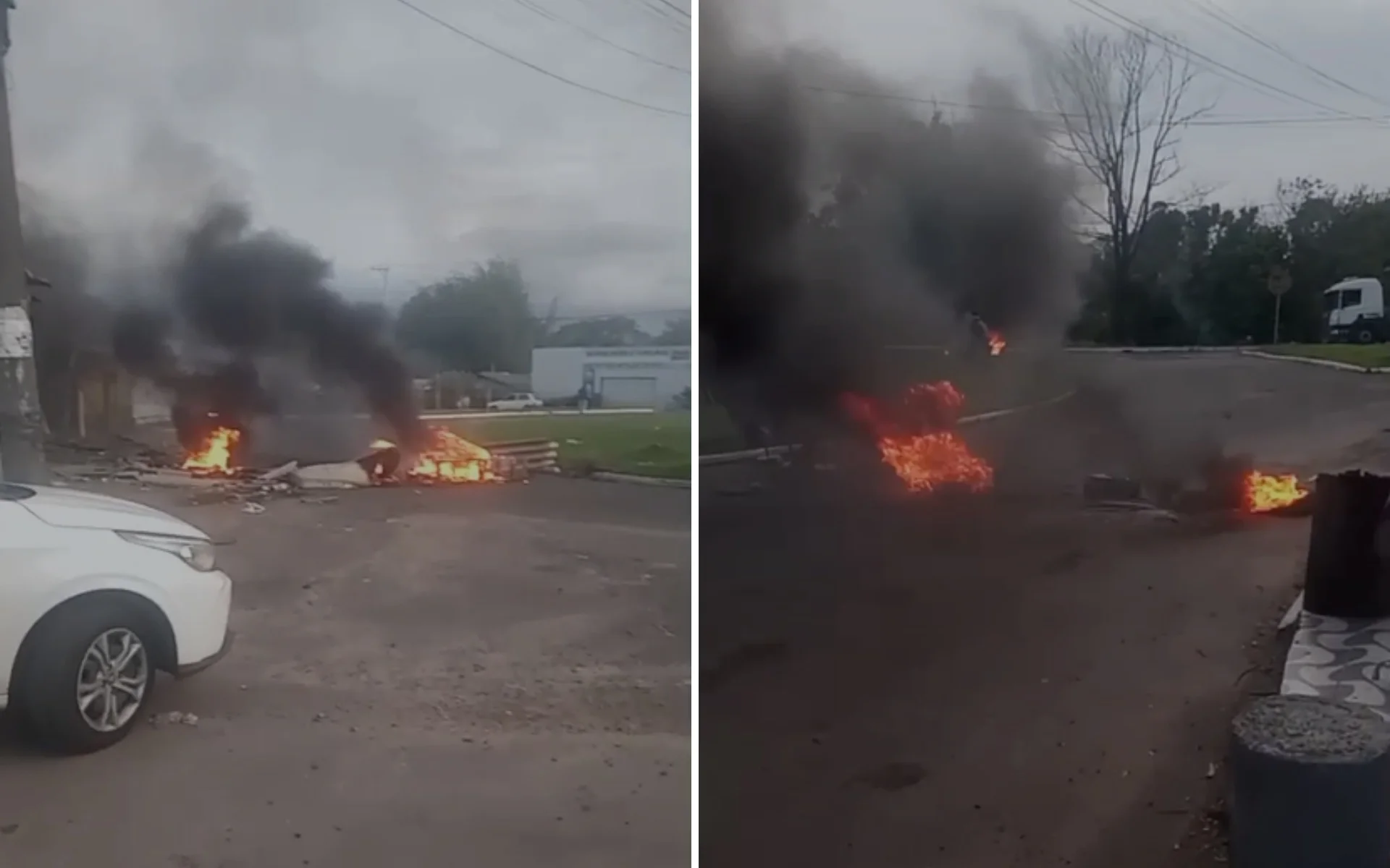 VÍDEO: Moradores protestam contra a falta de energia elétrica em Novo Hamburgo abc+