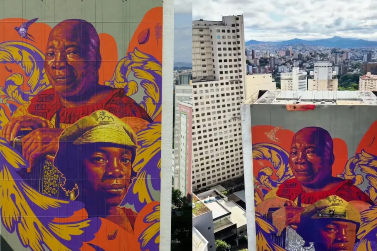 Milton Nascimento ganha mural gigante em BH 