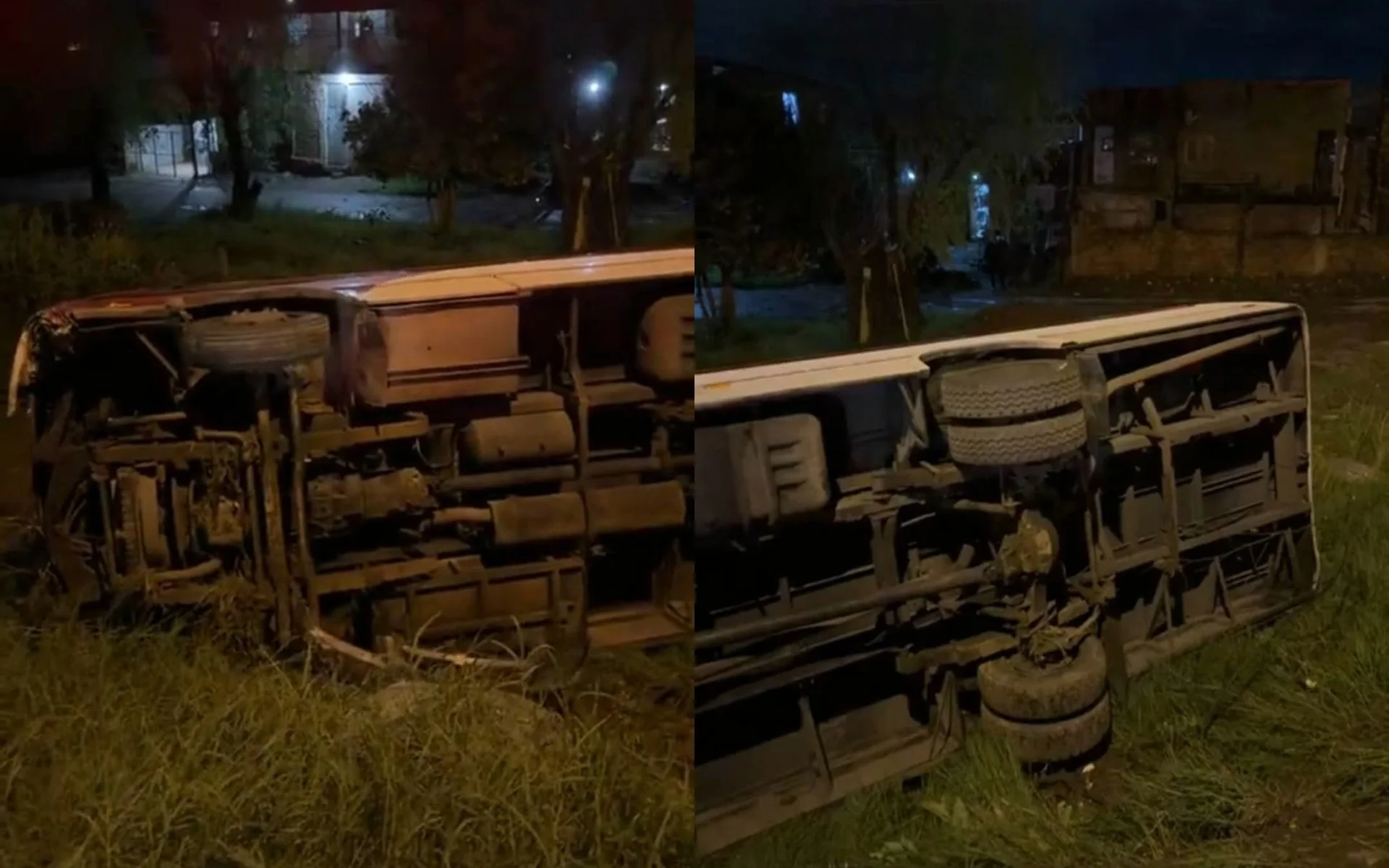 Deu o barulho e todo mundo voou pelos bancos : Ônibus com 20 passageiros tomba em barranco após colisão em Novo Hamburgo abc+
