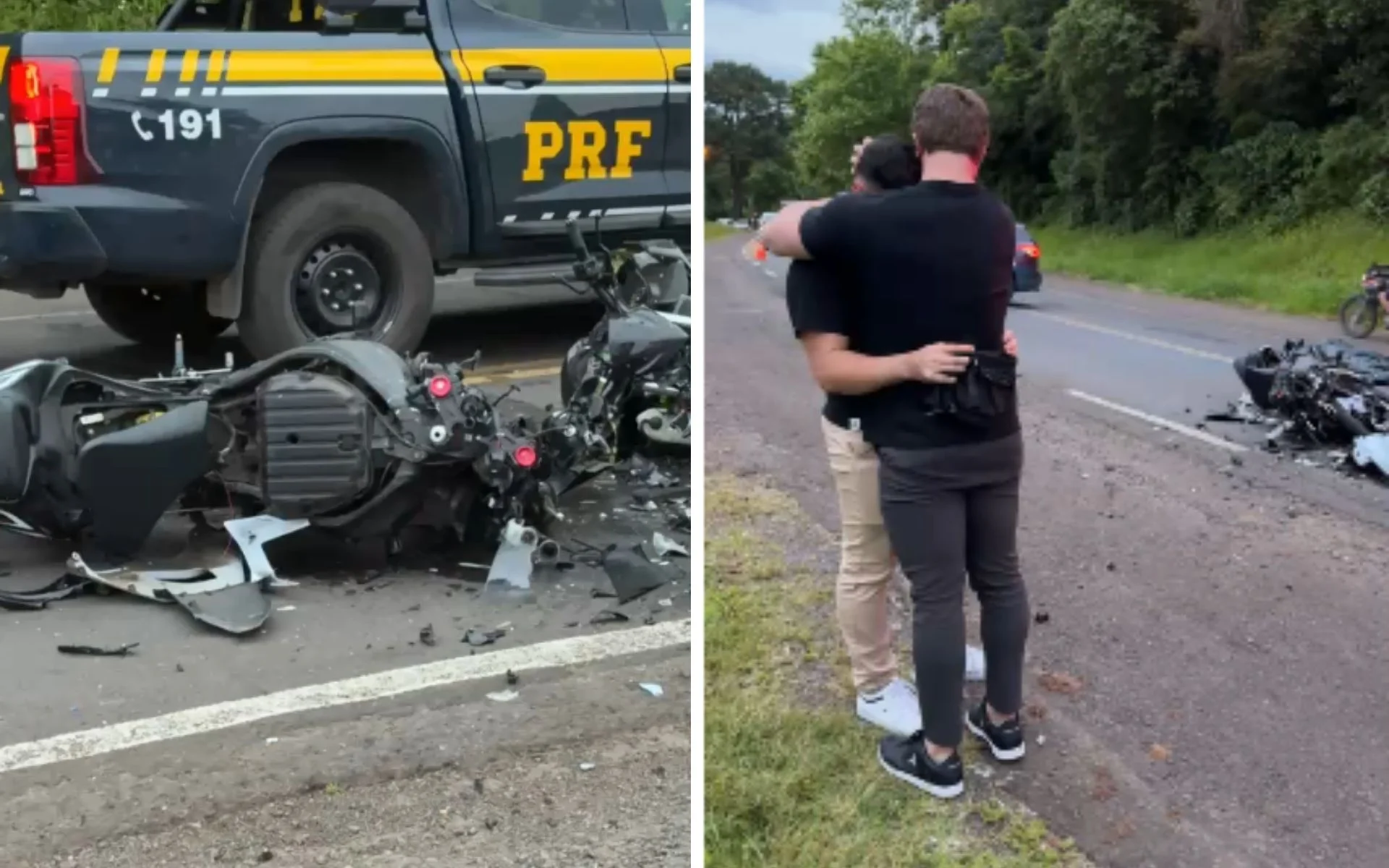 Identificadas vítimas de acidente fatal entre duas motocicletas na BR-116 abc+